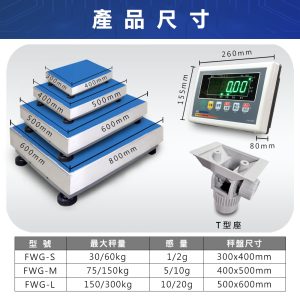 Alternative view of FWG電子計重台秤