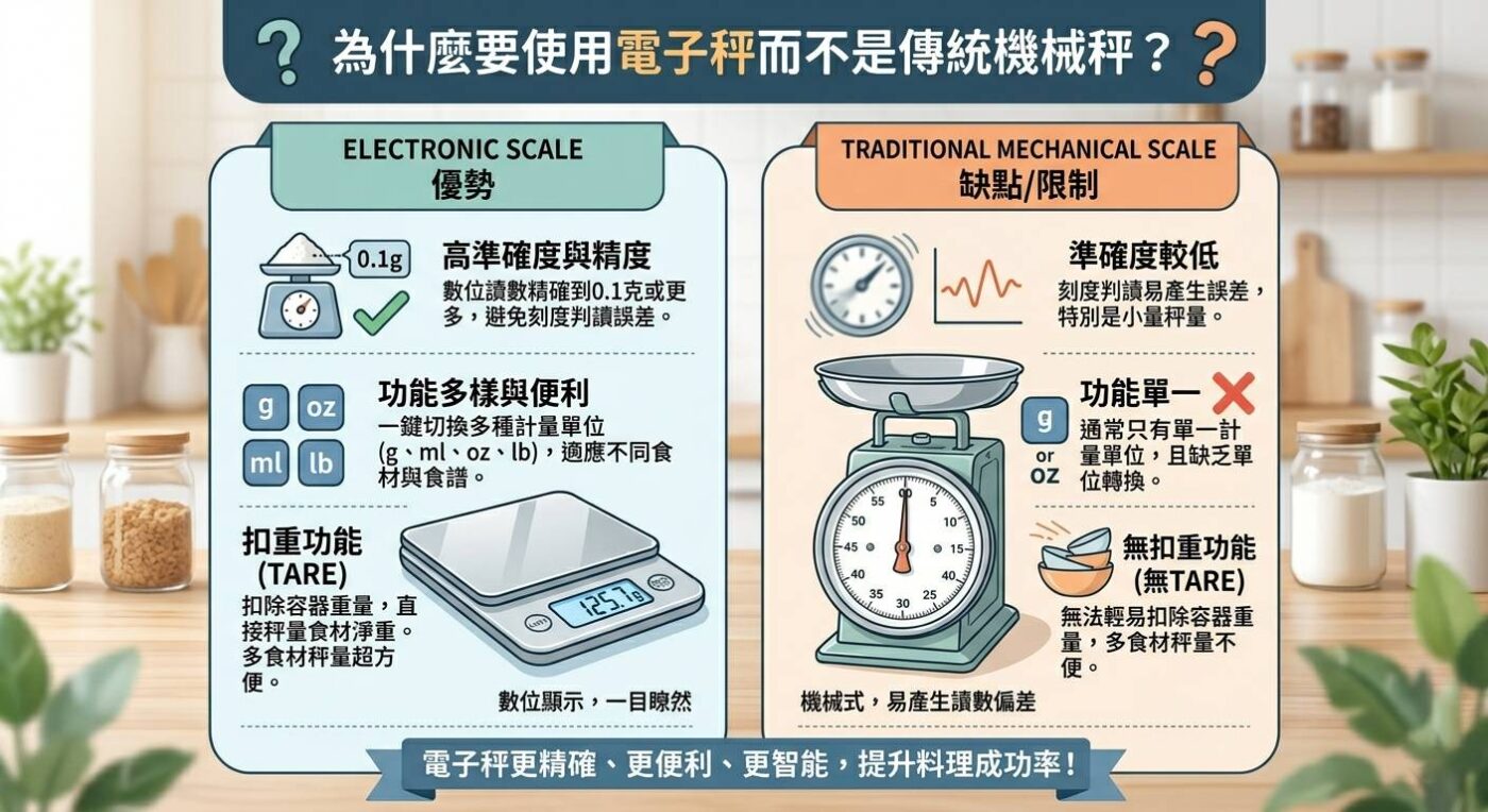 為什麼要使用電子秤而不是傳統機械秤